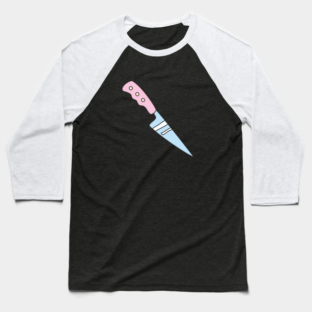 Knife Baseball T-Shirt by Nadi Fo